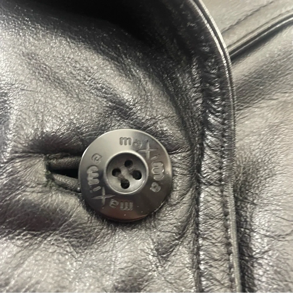 Wilsons Leather Maxima Women’s Black Leather Jacket Blazer Coat Size Large - Picture 4 of 11
